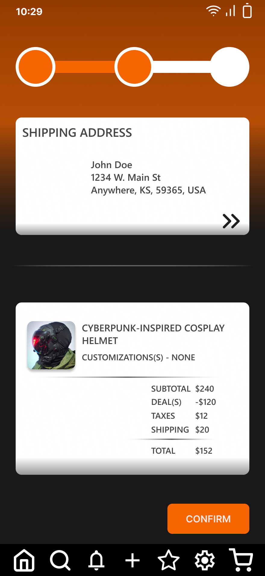 Checkout — Cart & Delivery